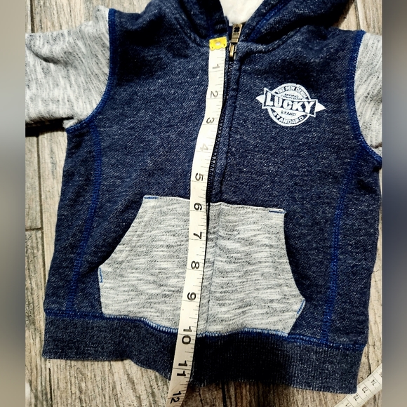 LUCKY brand 18/24m Full Zip Hoodie - Picture 7 of 8